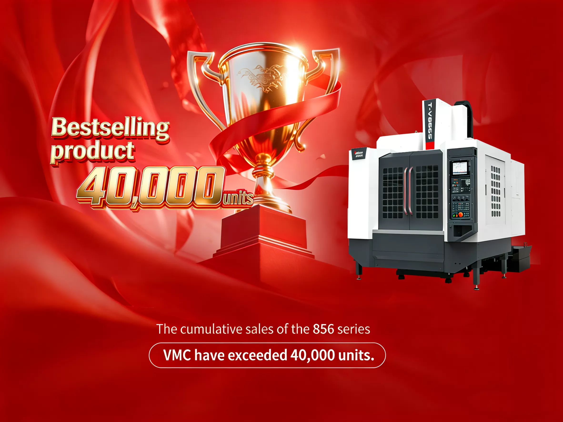 Taikan Machine 856 Series Vertical Machining Center Melampaui 40.000 Unit