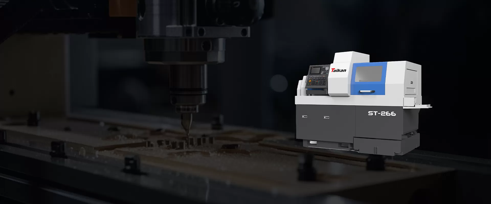 Mesin bubut otomatis tipe Swiss CNC