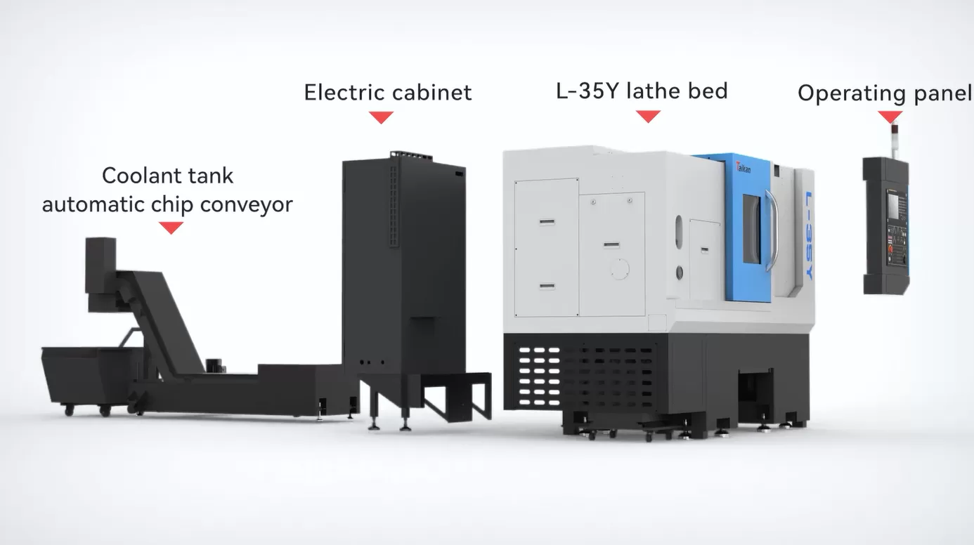 Mesin Bubut Horizontal (Penggilingan) CNC L-35Y Mesin Bubut Horizontal (Penggilingan) CNC L-35Y