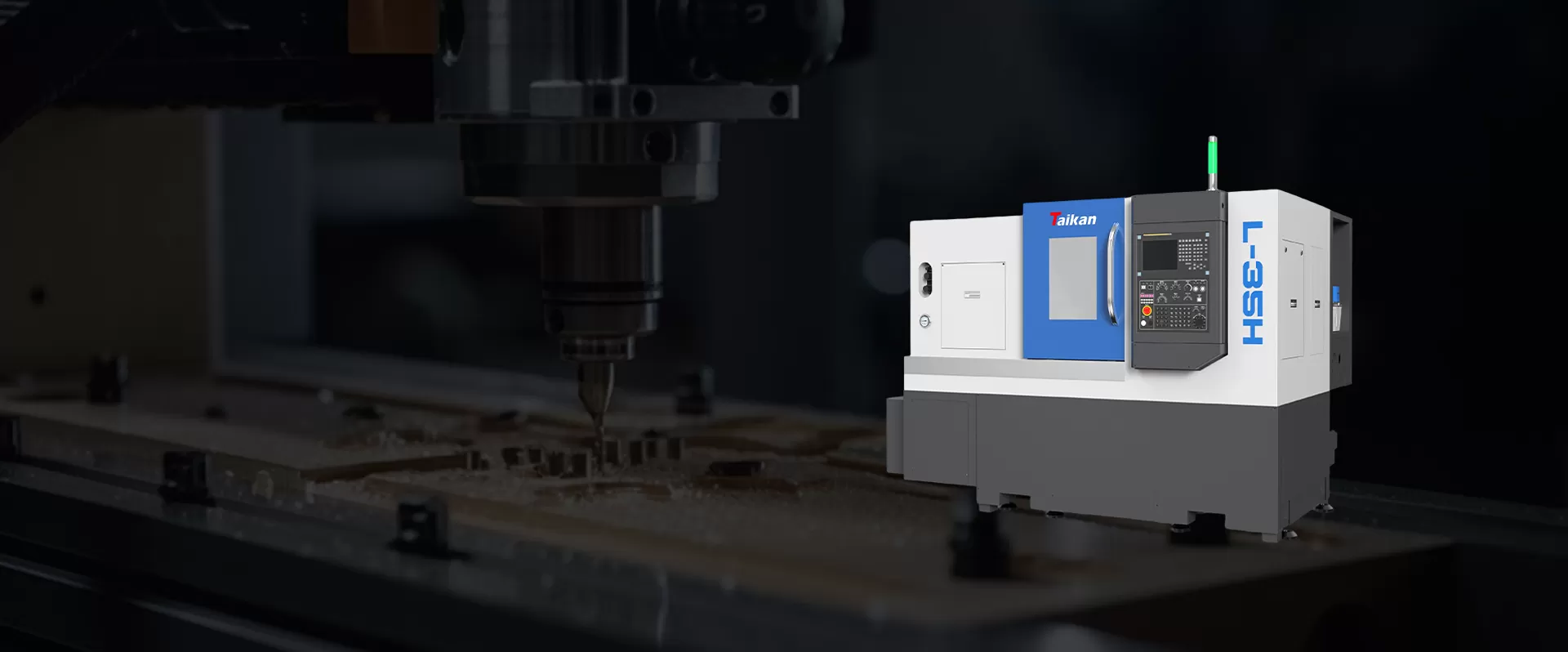 Mesin bubut horisontal CNC seri L-H